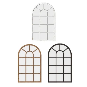Miroir mural de fenêtre arquée, minimaliste moderne, décoratif mural pour salon, entrée, salle de bains, vanité, décoration de la maison