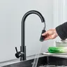 Robinet de cuisine noir à deux fonctions – vue 5