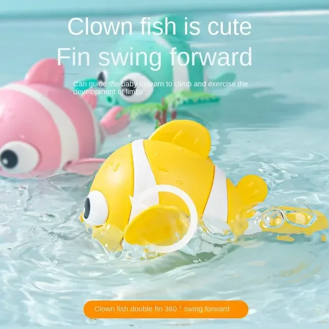 Jouets de bain mignon Clown de natation poisson jouet de… – vue 2