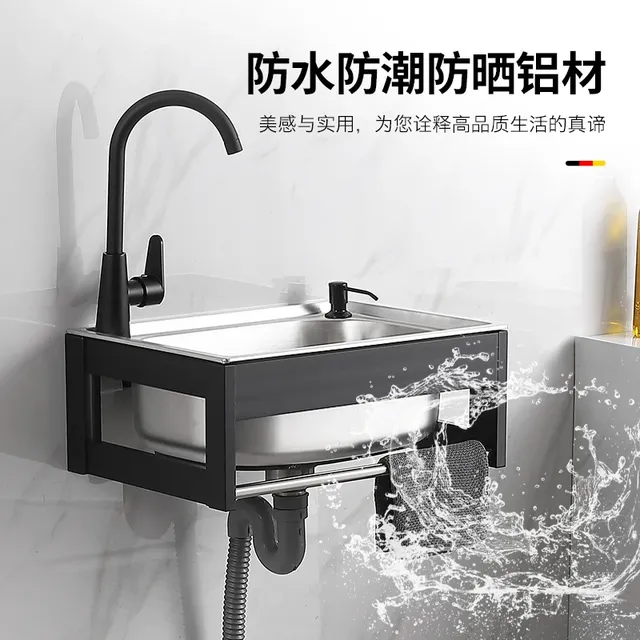 Lavabo de cuisine épais en acier inoxydable 304 – vue 2