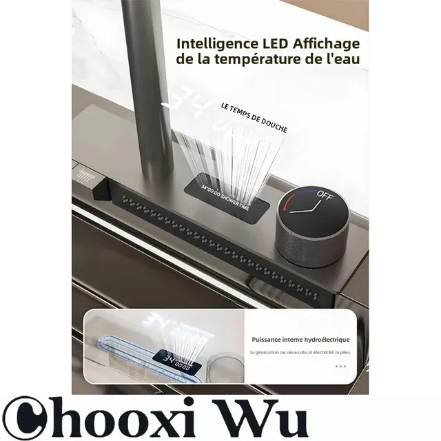 CHOOXIWU-Grand évier de cuisine en acier inoxydable avec… – vue 3