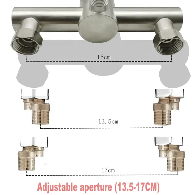 Robinet de douche de salle de bains en acier inoxydable… – vue 5