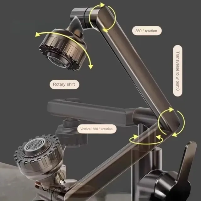 Universel 1080 ° Robinet rotatif double mode – vue 4