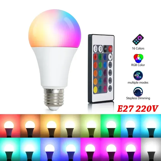 Ampoule LED multicolore RGB – vue 2