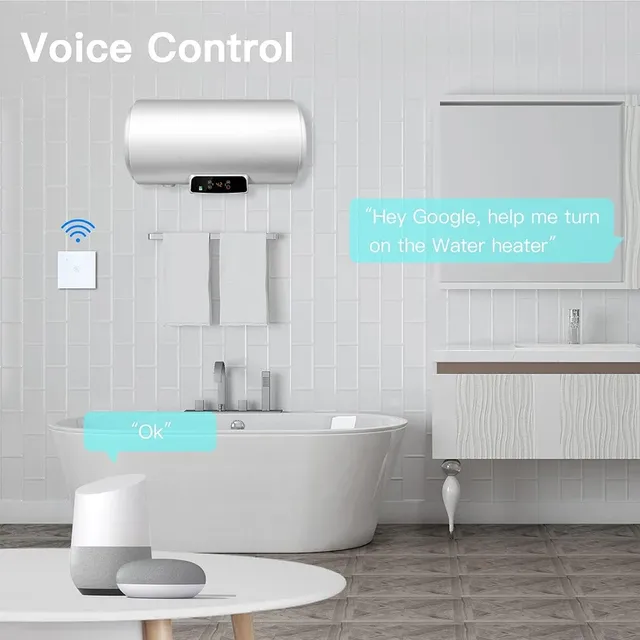 Commutateur de chauffe-eau intelligent avec écran tactile – vue 3