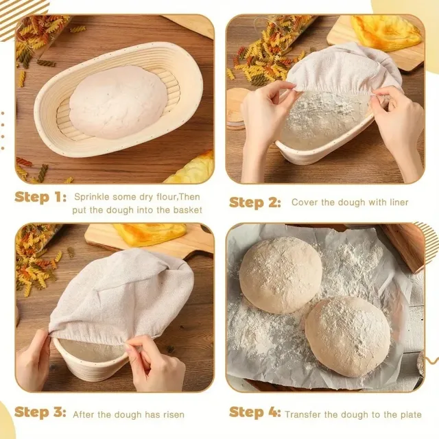 Panier de Fermentation de pain ovale européen – vue 3
