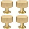 Boutons d'armoire rétro en laiton – vue 1