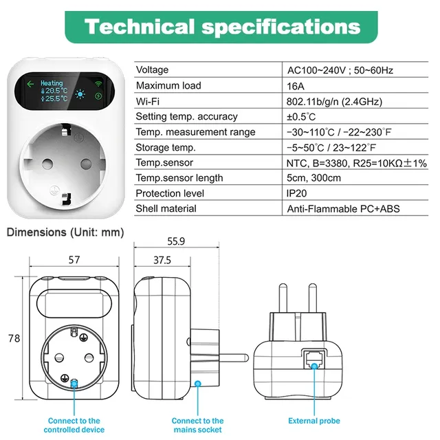 Thermostat Wifi intelligent – vue 6