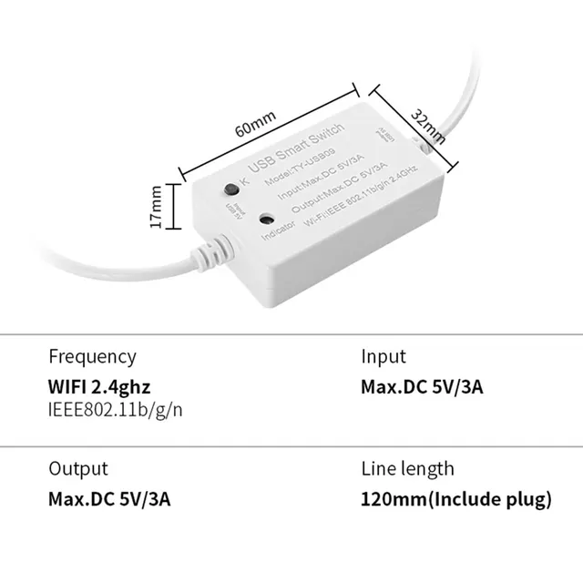 Tuya-Commutateur intelligent USB – vue 5