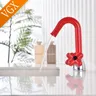 Robinet lavabo mélangeur double poignées rétro moderne… – vue 7