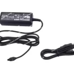 chargeur secteur universel usb c portable 65w alimentation ordinateur portable compact plastique mat câble détachable usb a