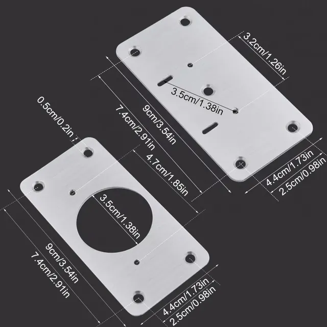 Plaque de montage de charnière de porte de placard de… – vue 4