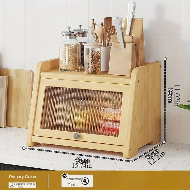 Organisateur d'étagère d'angle de cuisine: support de… – vue 2