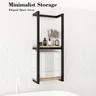 Porte-serviettes mural robuste avec étagère. Conception… – vue 3
