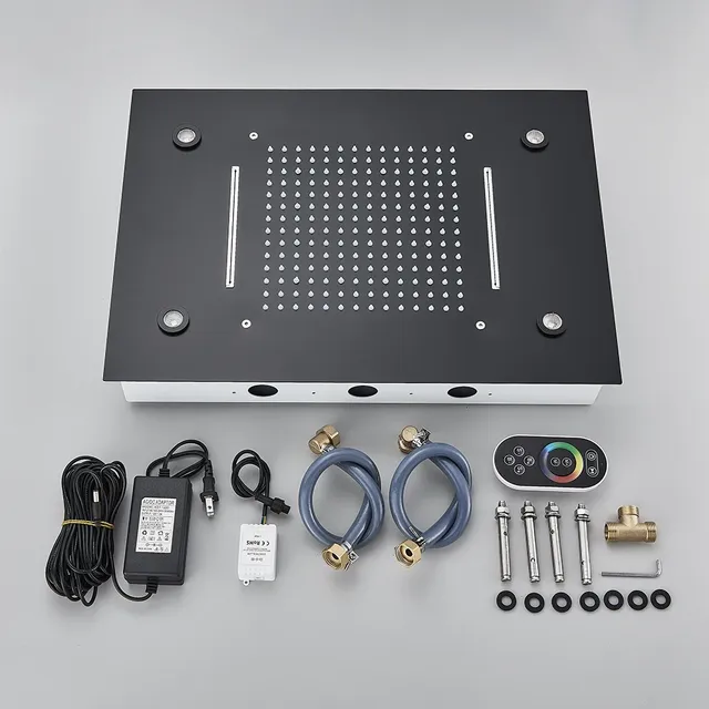 Ensemble de douche pluie LED avec télécommande… – vue 6