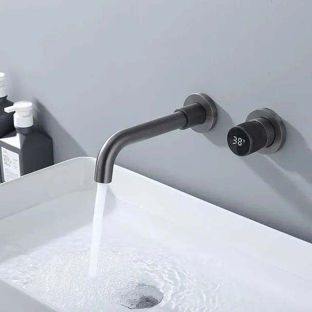 Robinet de salle de bains en laiton noir – vue 5