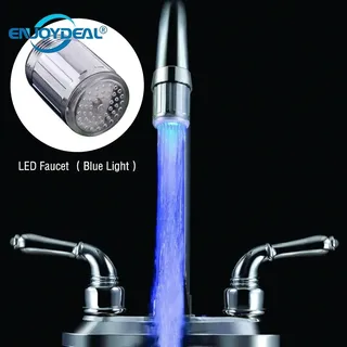 Aérateur buse robinet LED lumineuse bleue multicolore thermochromique…