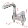 Robinet de lavabo de bain brossé en acier inoxydable 304 – vue 6