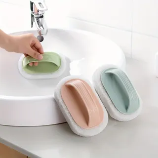 Brosse éponge manuelle ergonomique antidérapante poignée incurvée…