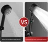 Pommeau douche pressurisé noir mat ergonomique bouton… – vue 5