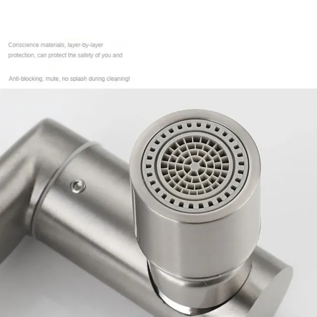 Robinet de lavabo pliable en acier inoxydable – vue 3