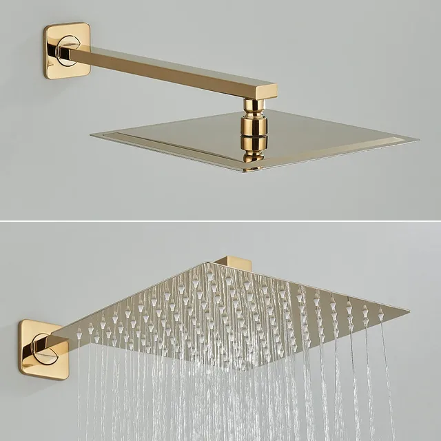 Ensemble de robinets de douche dorés – vue 3