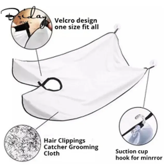 Tablier rasage barbe ventouse fixation miroir… – vue 3
