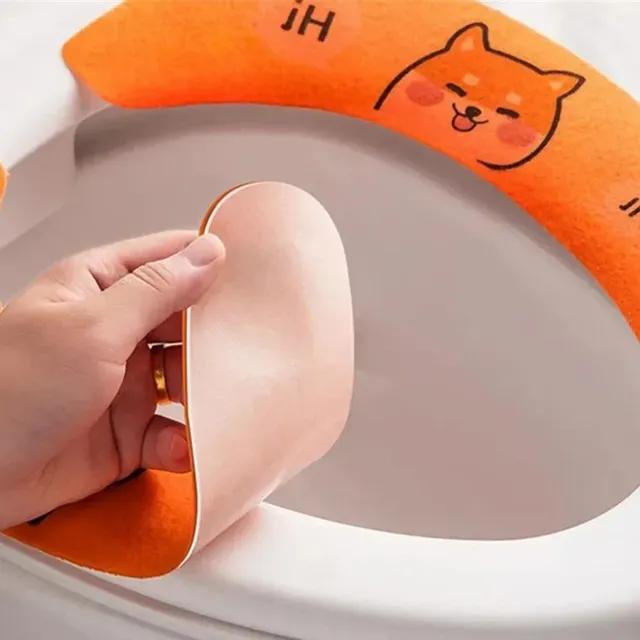 1 paire de pâte siège de toilette mignon épais collant… – vue 4