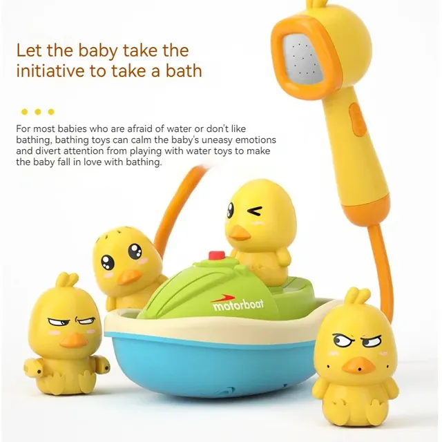 Jouet de bateau de baignoire en forme de canard mignon… – vue 2