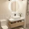 Meuble vasque céramique intégré plan marbre synthétique… – vue 4