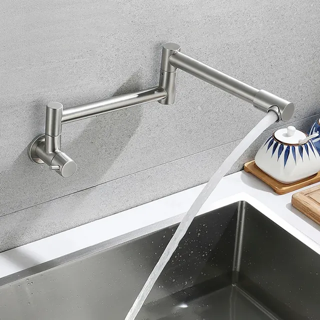 Robinet pliant télescopique de cuisine mural – vue 6