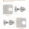 Kit de plaque de réparation de charnière d'armoire – vue 2