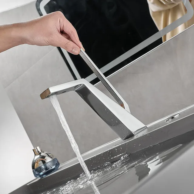 Becola robinet de lavabo noir/chromé – vue 4