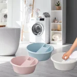 Planche à laver à la main coordonnante, baignoire à linge, ark en plastique avec planche à laver pour chemisiers, t-shirts ménagers, pantalons, chaussettes