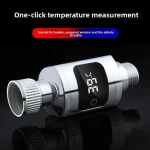 Pyromètre de douche numérique LED, affichage de la température de l&rsquo;eau domestique, capteur intelligent, salle de bains, douche, baignoire, accessoire de robinet