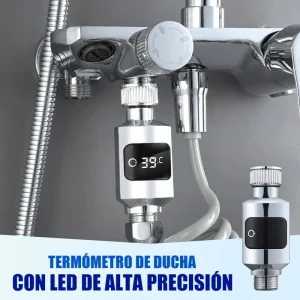 Pyromètre de douche numérique LED, affichage de la température de l’eau domestique, capteur intelligent, salle de bains, douche, baignoire, accessoire de robinet Pyromètre de douche numérique LED, affichage de la température de l’eau domestique, capteur intelligent, salle de bains, douche, baignoire, accessoire de robinet