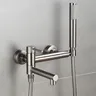 Robinet de baignoire mural en laiton