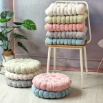 Coussin de siège doux en velours de lait, rond ou sur mesure, pour la maison, le sol, le bureau, confortable, pour les fesses, 40x40cm, livraison directe