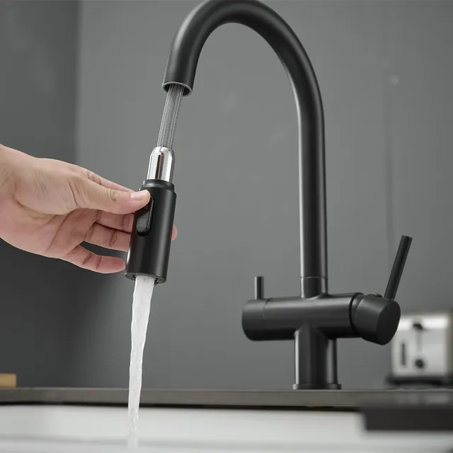 Robinets d'évier de cuisine à filtre extractible – vue 3