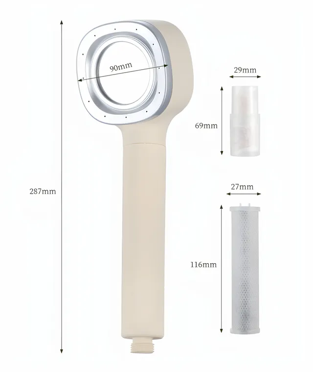 Pommeau de douche de luxe léger pour salle de bain – vue 6