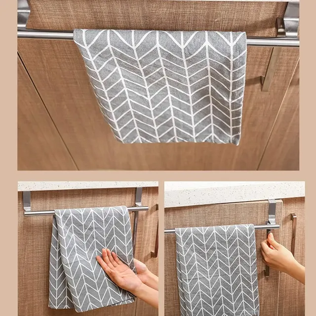 Porte-serviettes élégant en acier inoxydable – vue 3
