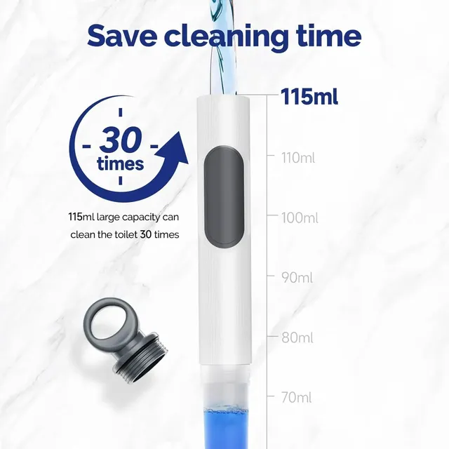 Pulvérisateur d'eau Brosse de toilette en silicone 40 cm… – vue 5