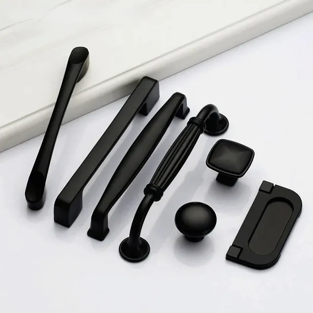 Poignée meuble cachée noire aluminium mat encastrée… – vue 2
