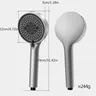 Pommeau de douche rond noir haute pression – vue 6
