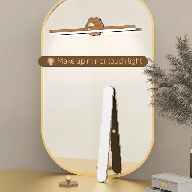 LED en bois veilleuse miroir avant lumière de… – vue 6