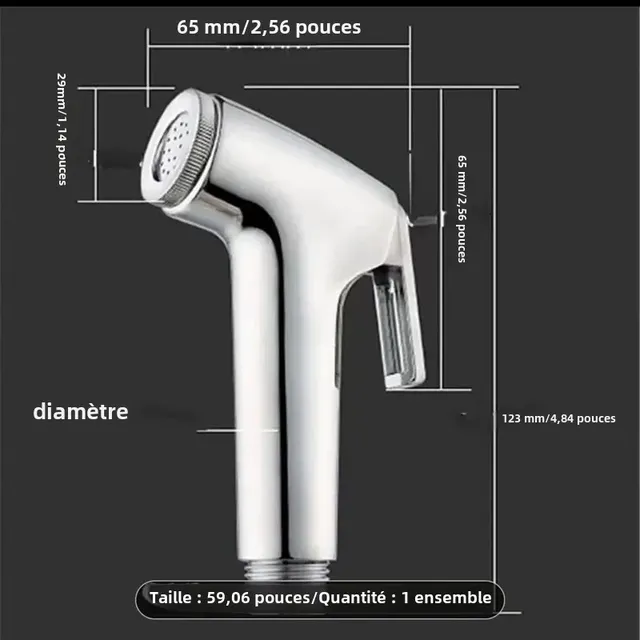 Pommeau de pulvérisation de toilette – vue 3