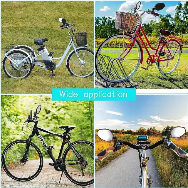 Rétroviseur vélo rotatif 360 degrés paire miroirs guidon… – vue 6
