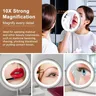 Miroir grossissant 10x rond verre haute définition cadre… – vue 2
