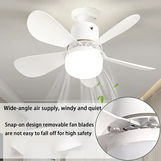 LED ventilateur de plafond lumière moderne intelligent… – vue 3