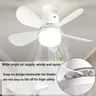 LED ventilateur de plafond lumière moderne intelligent… – vue 3